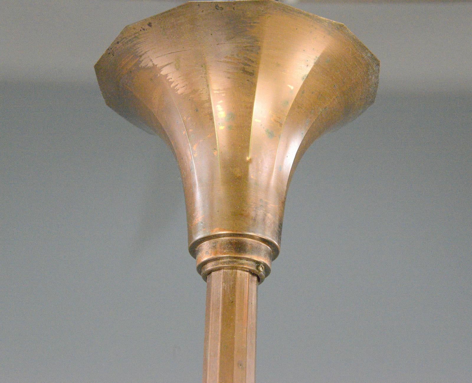 Early 20th Century French Art Deco Pendant Light Circa 1920s