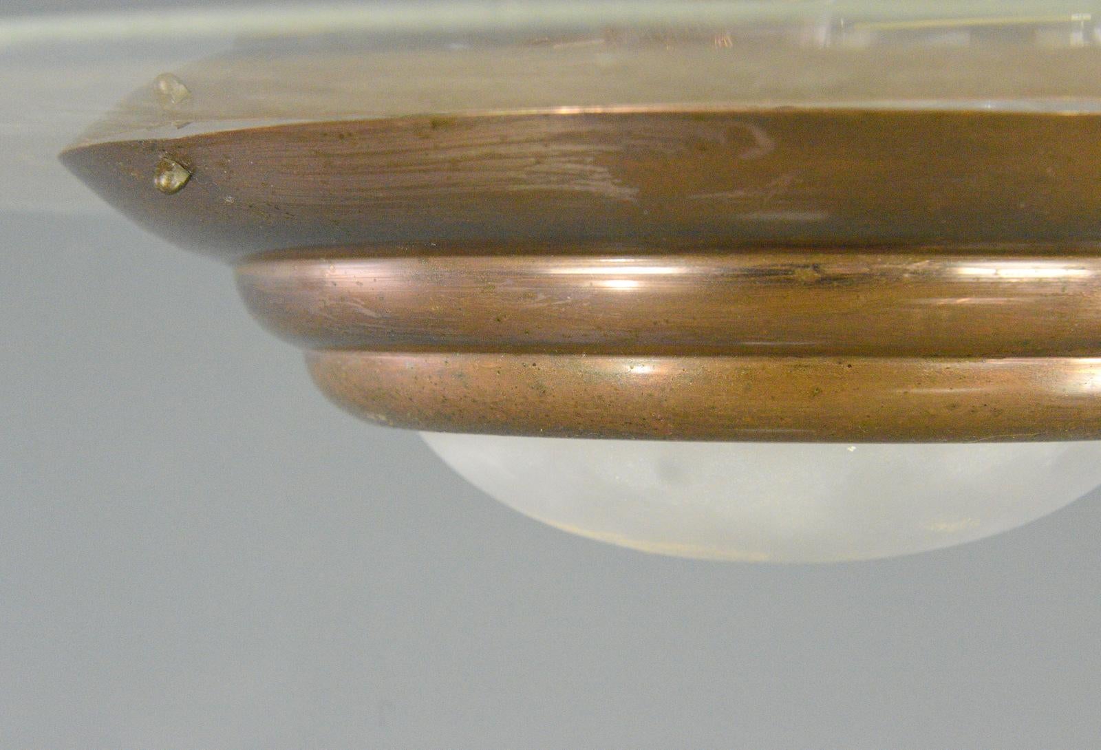 French Art Deco Pendant Light Circa 1920s 1