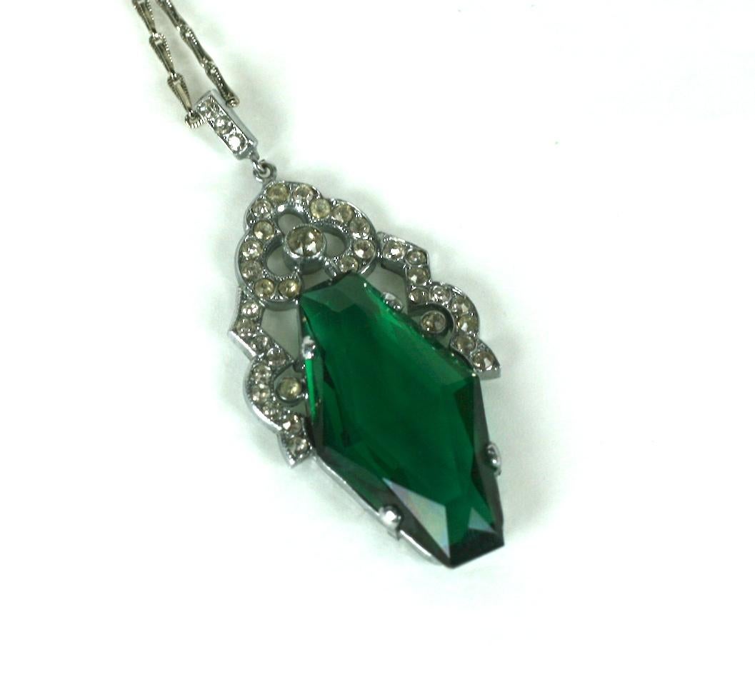 Women's French Art Deco Pendant Necklace