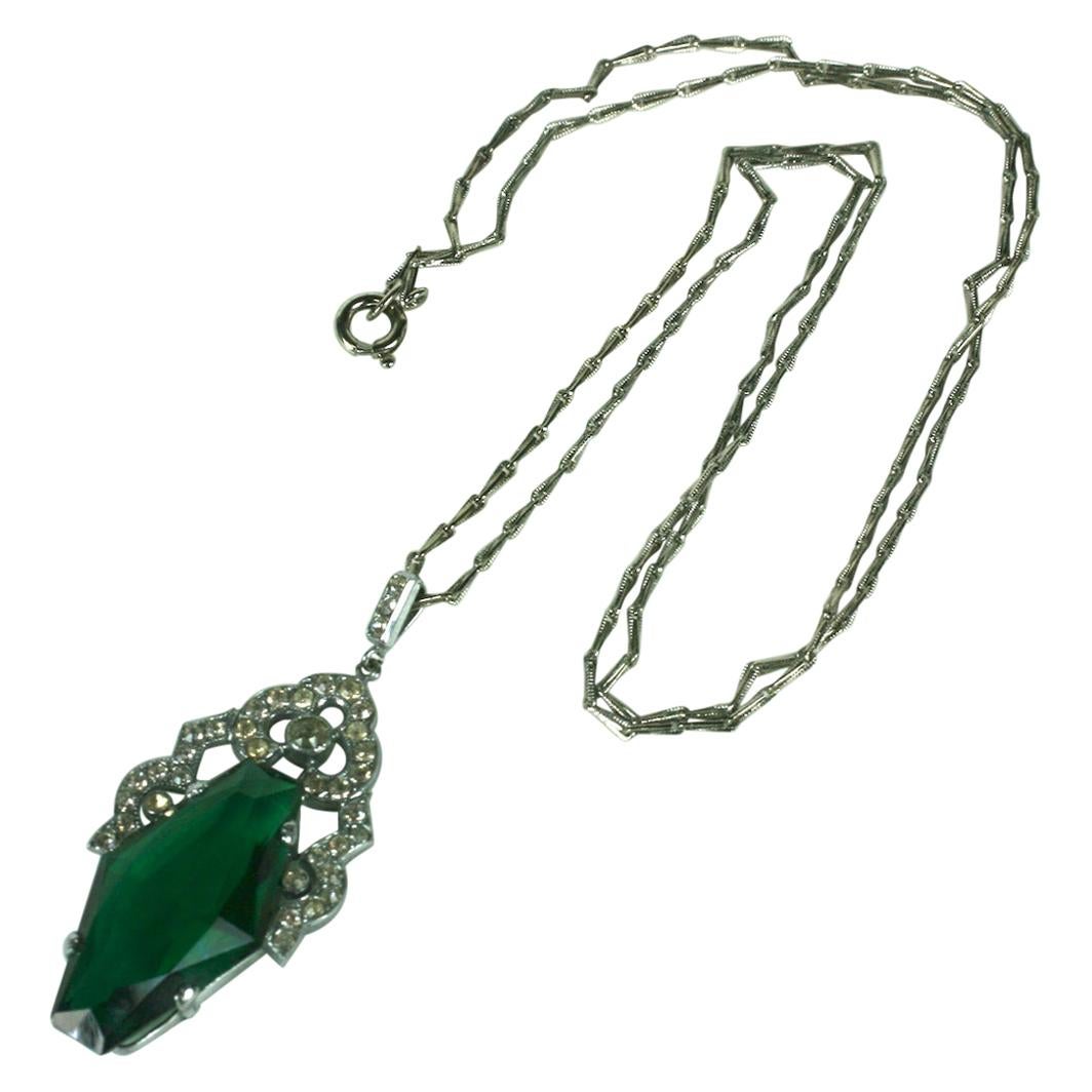 French Art Deco Pendant Necklace