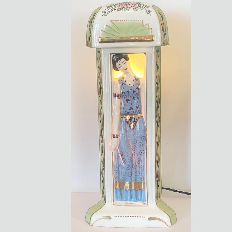 French Art Deco Perfume Burner Lamp by Duchaussy at 1stDibs