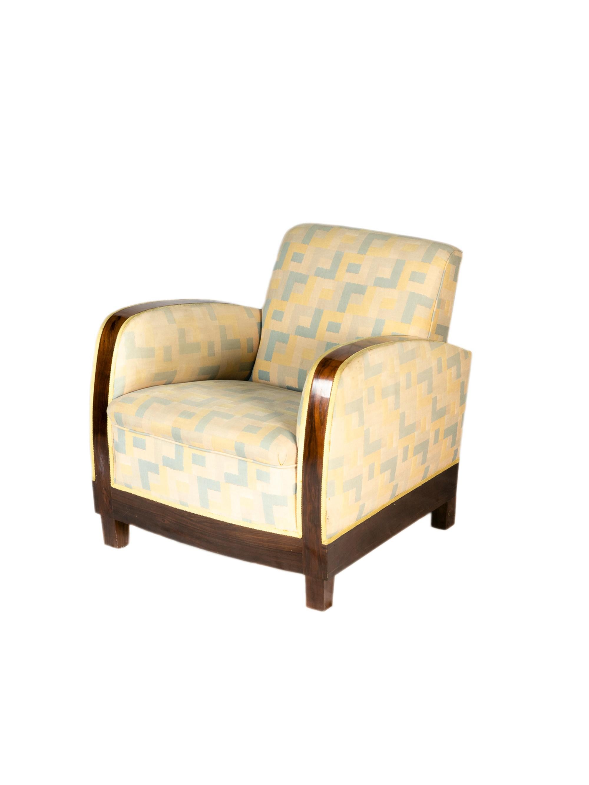 French Art Deco Period Armchair, 20th Century For Sale 3
