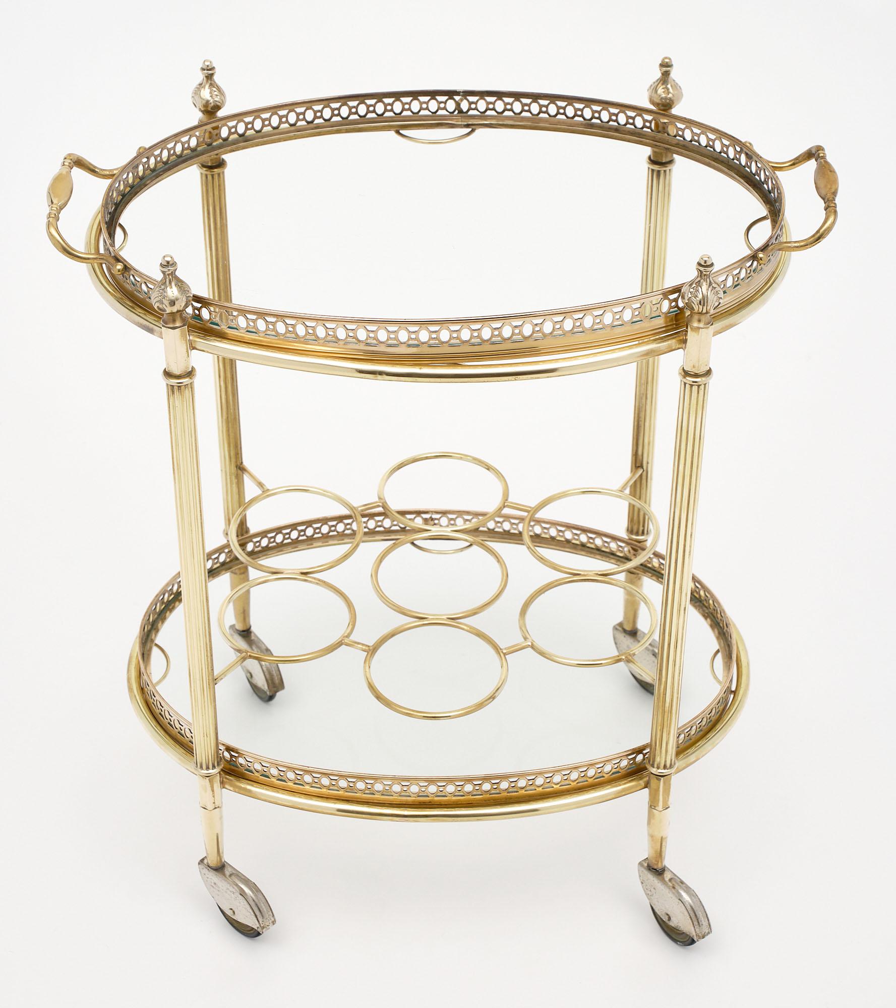 Mid-20th Century French Art Deco Period Bar Cart For Sale