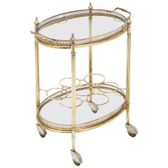 Vintage French Art Deco Period Bar Cart