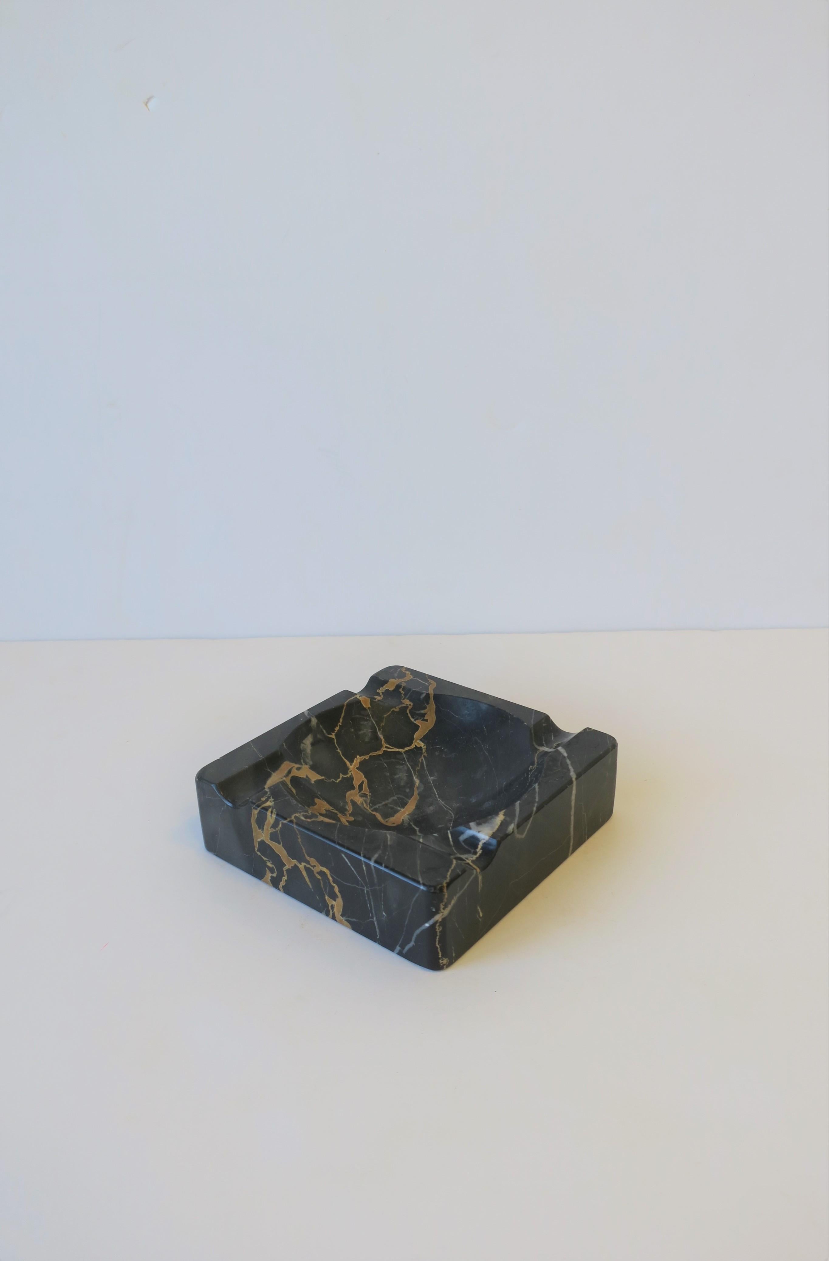 French Art Deco Period Black Marble Ashtray or Vide-Poche 6