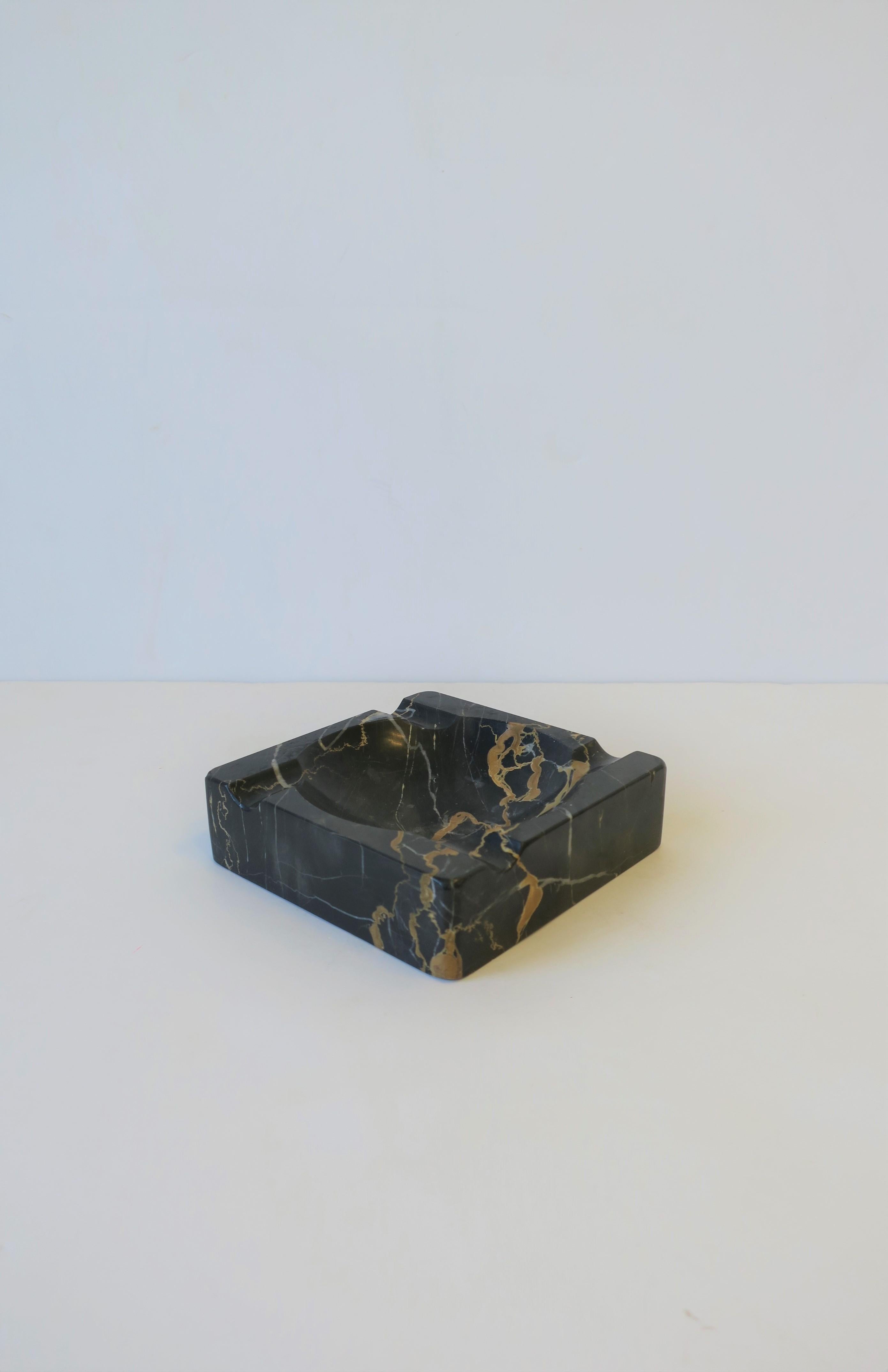 French Art Deco Period Black Marble Ashtray or Vide-Poche 11