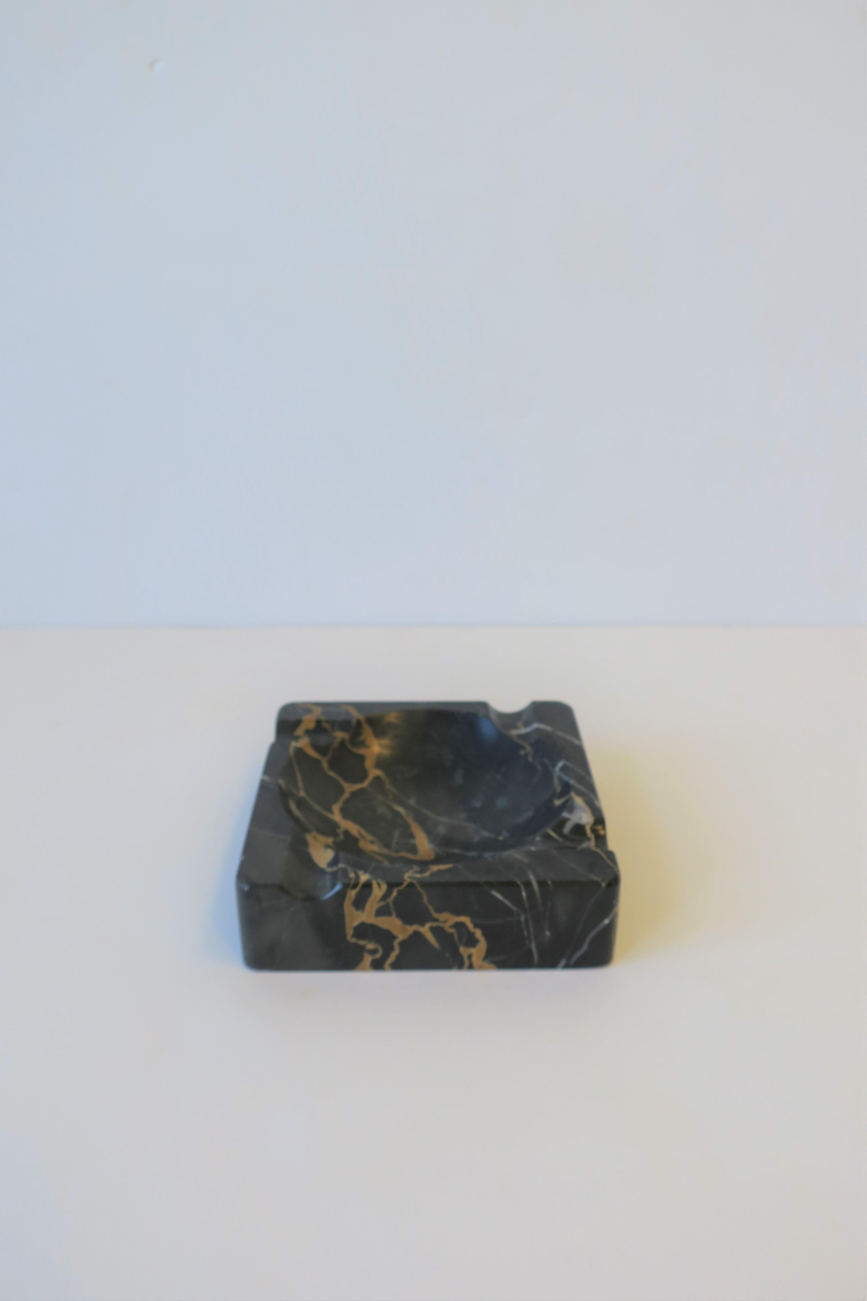 French Art Deco Period Black Marble Ashtray or Vide-Poche 5