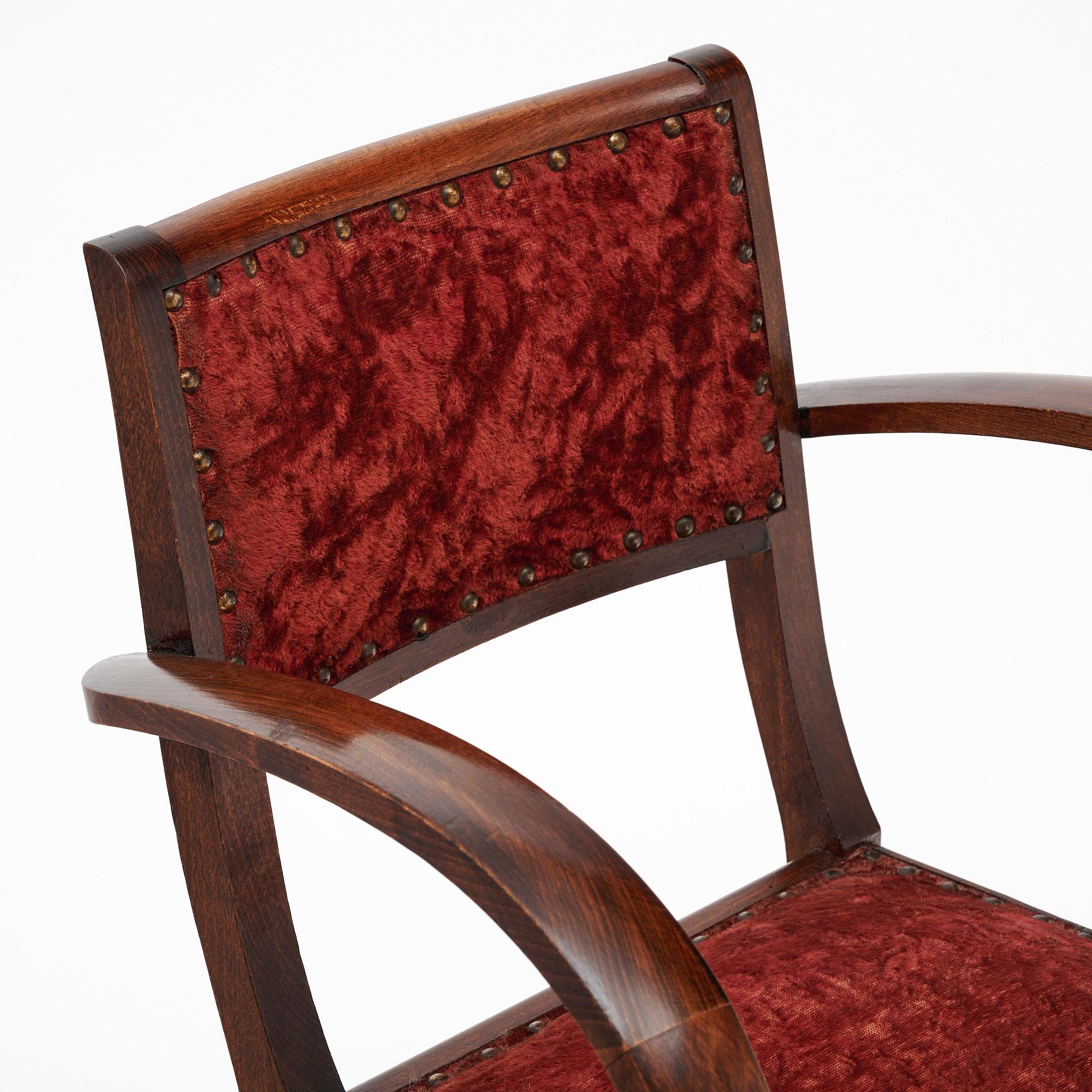 Mid-20th Century French Art Deco Period Bridge Chairs For Sale