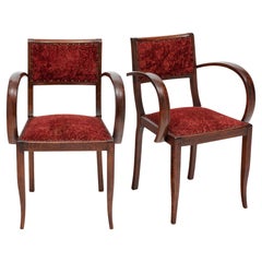French Art Deco Period Bridge Chairs