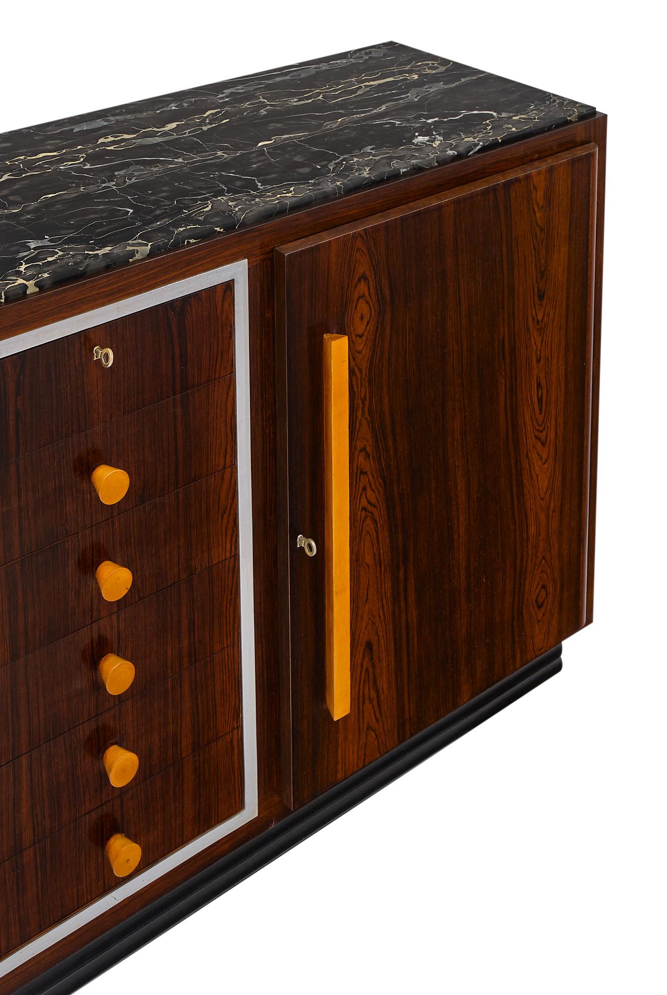 Chrome French Art Deco Period Buffet