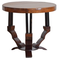 French Art Deco Period Cherrywood and Ebonized Low Table, circa 1935 French Art Deco Period Cherrywood and Ebonized Low Table, circa 1935