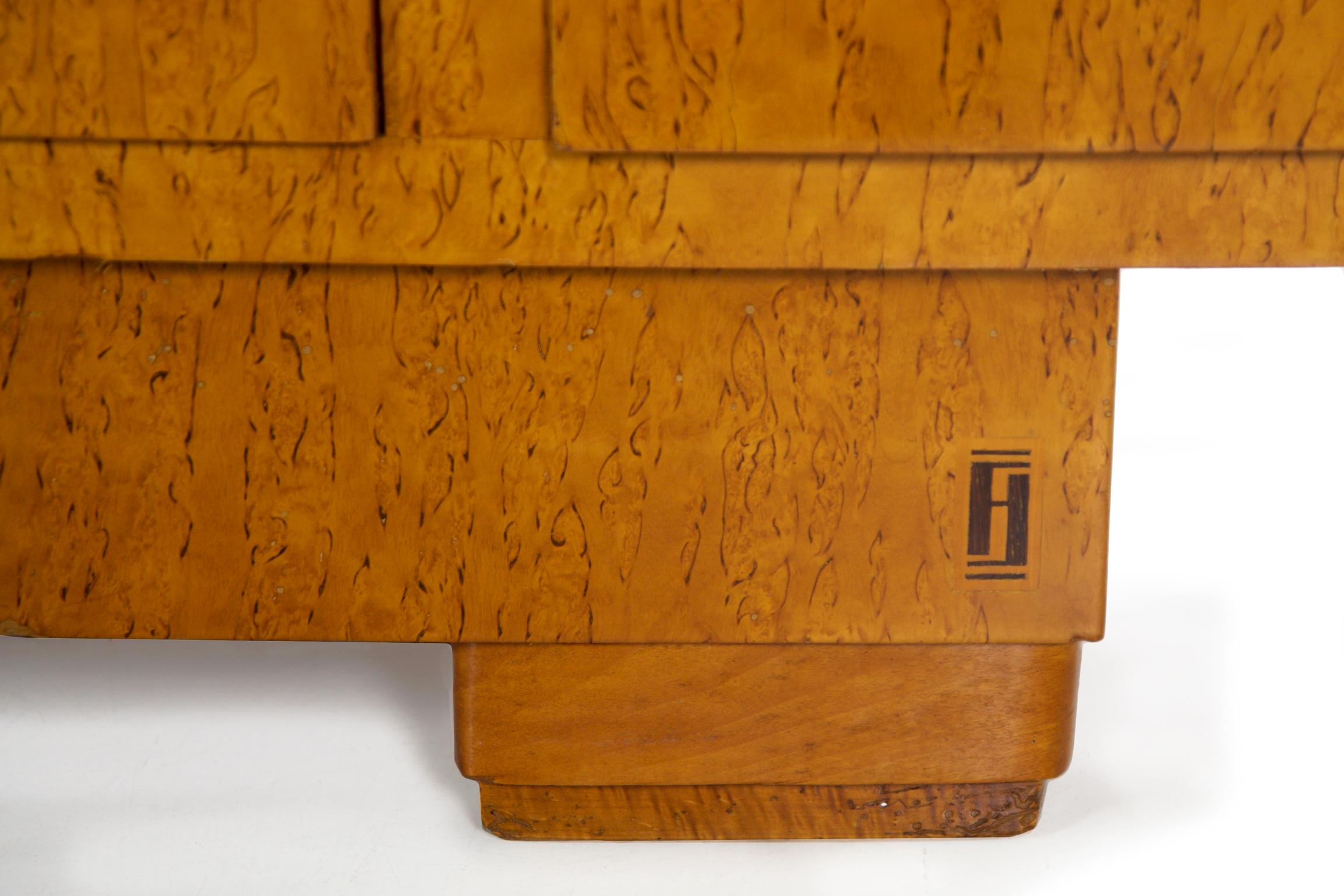 French Art Deco Period Console Cabinet Sideboard by Jean Fauré, circa 1940 6
