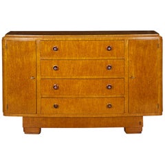 French Art Deco Period Console Cabinet Sideboard by Jean Fauré, circa 1940