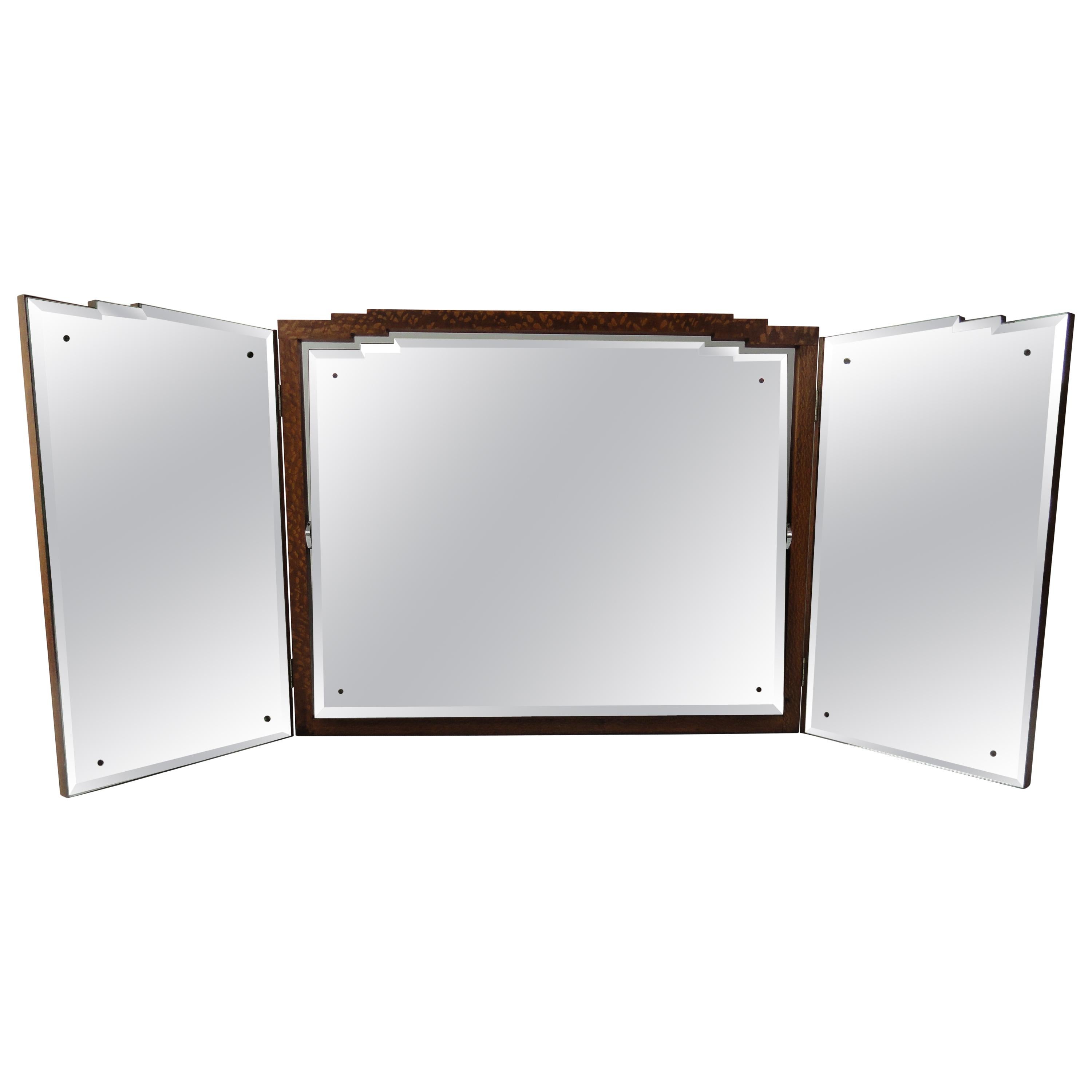 French Art Deco Period Dressing Mirror For Sale