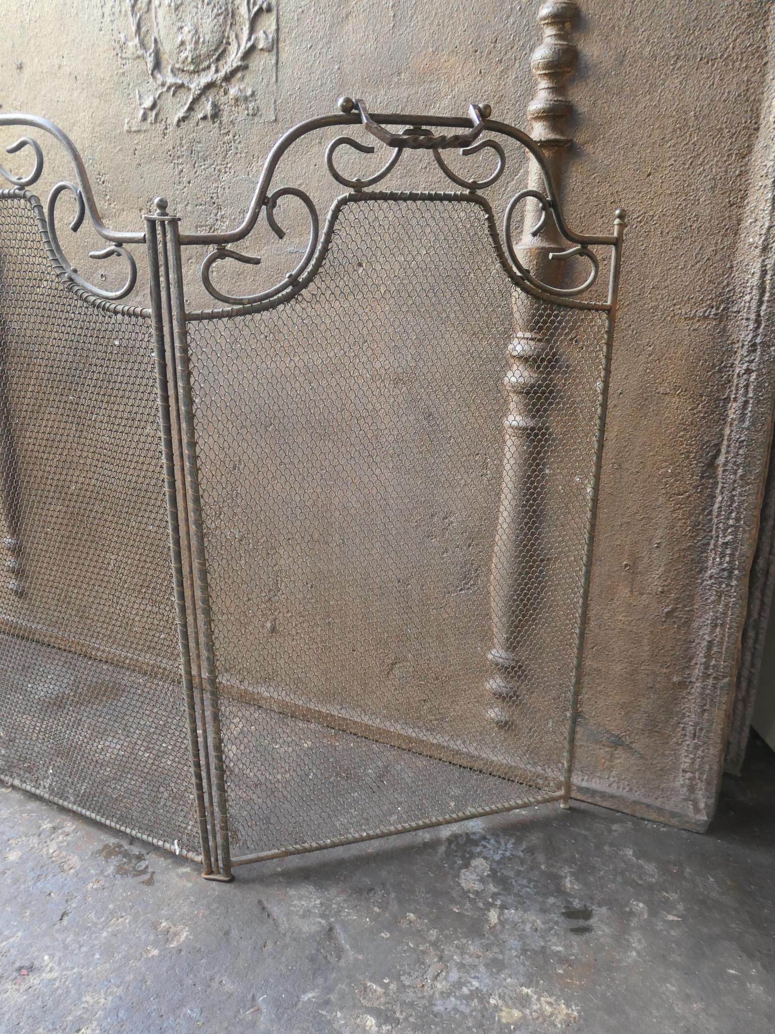 French Art Deco Period Fireplace Screen For Sale 9