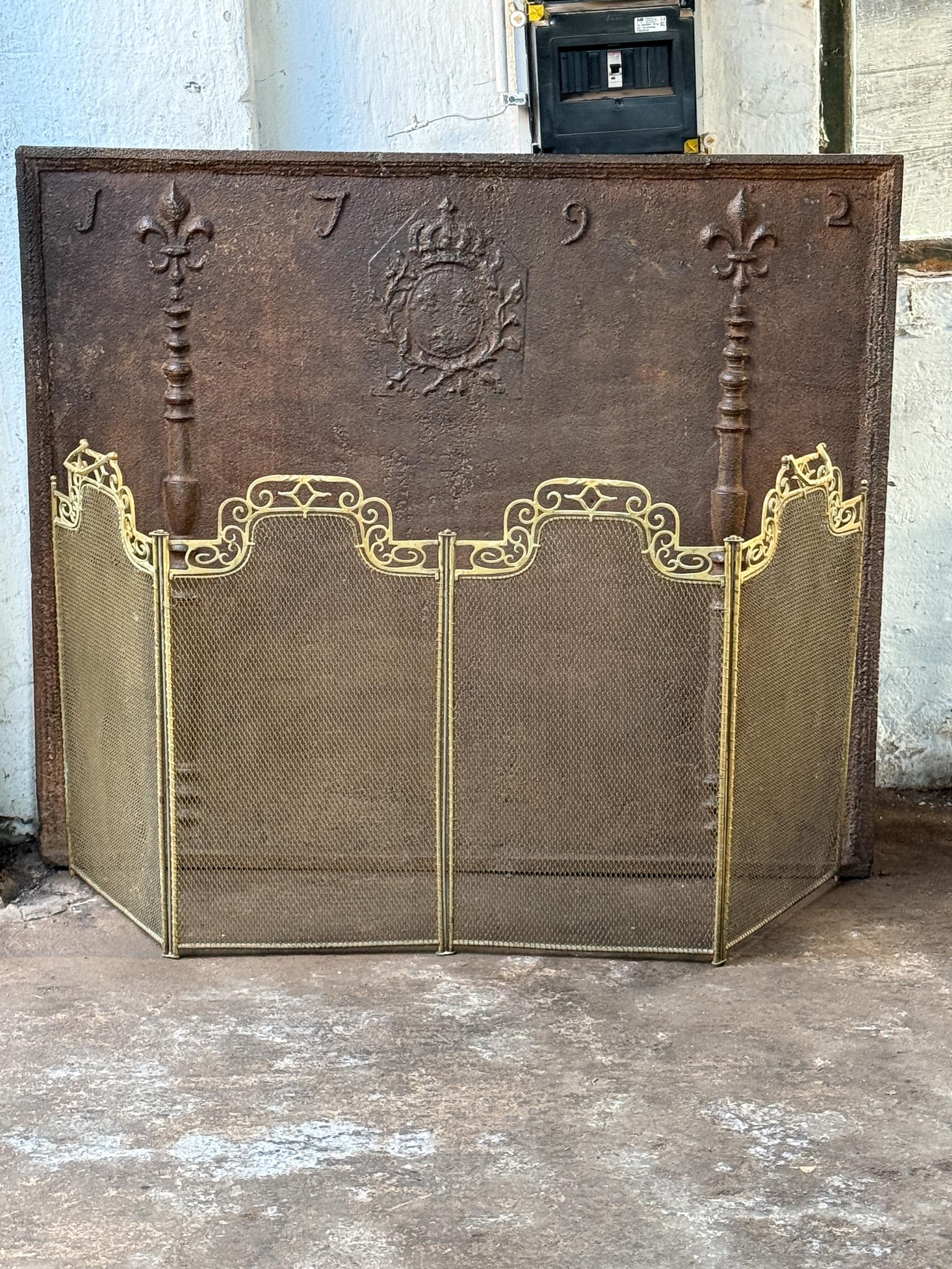 20th Century French Art Deco Period Fireplace Screen