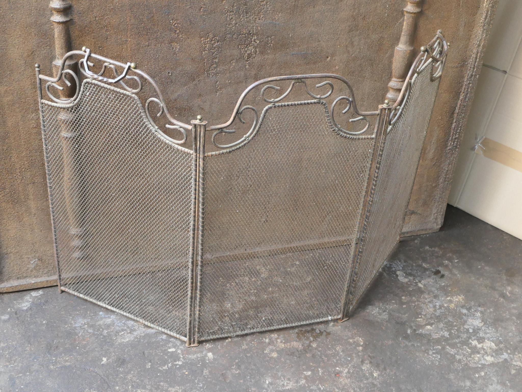 French Art Deco Period Fireplace Screen For Sale 1