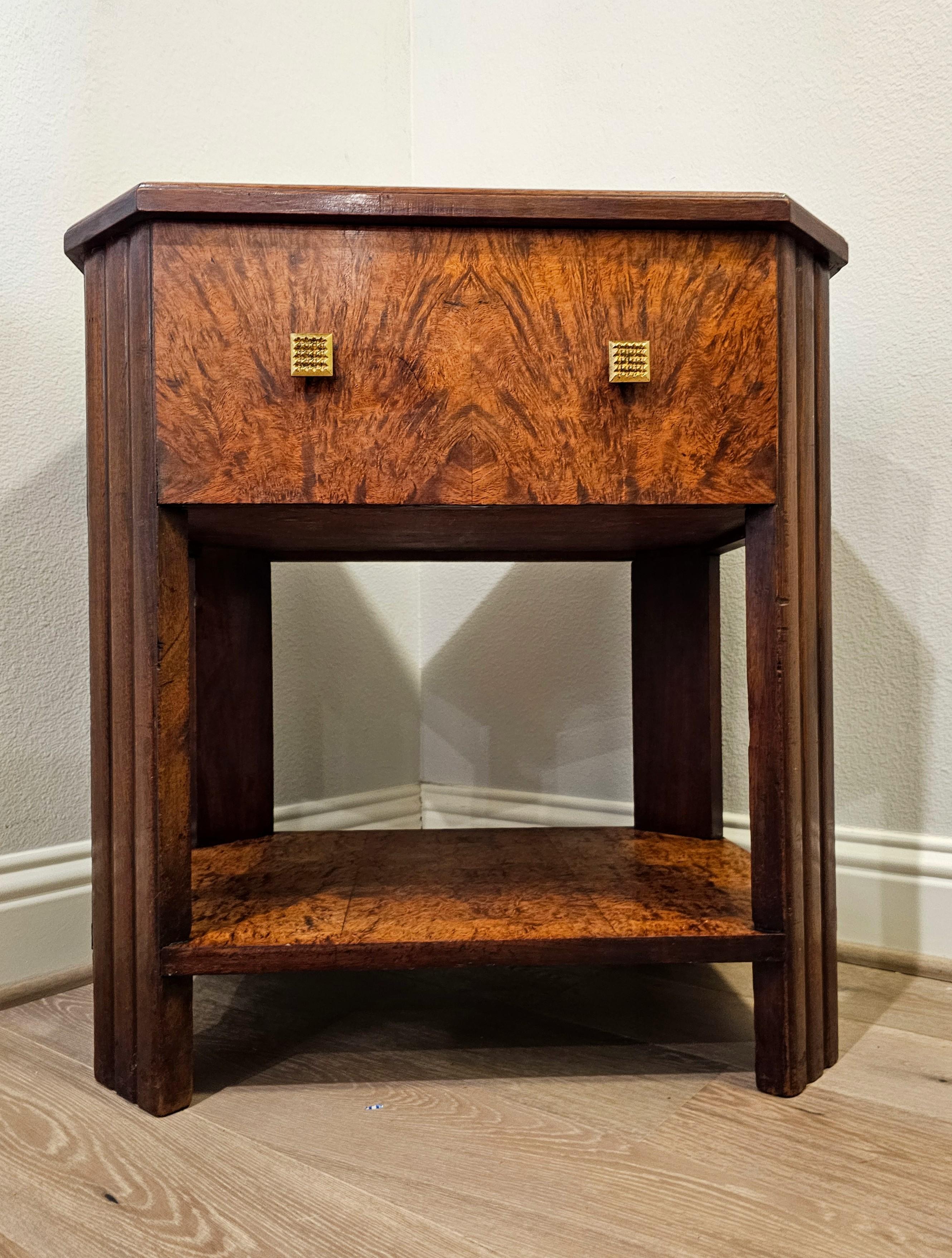 Französisch Art Deco Periode Jules Leleu Manier Burlwood Arbeitstisch im Angebot 7