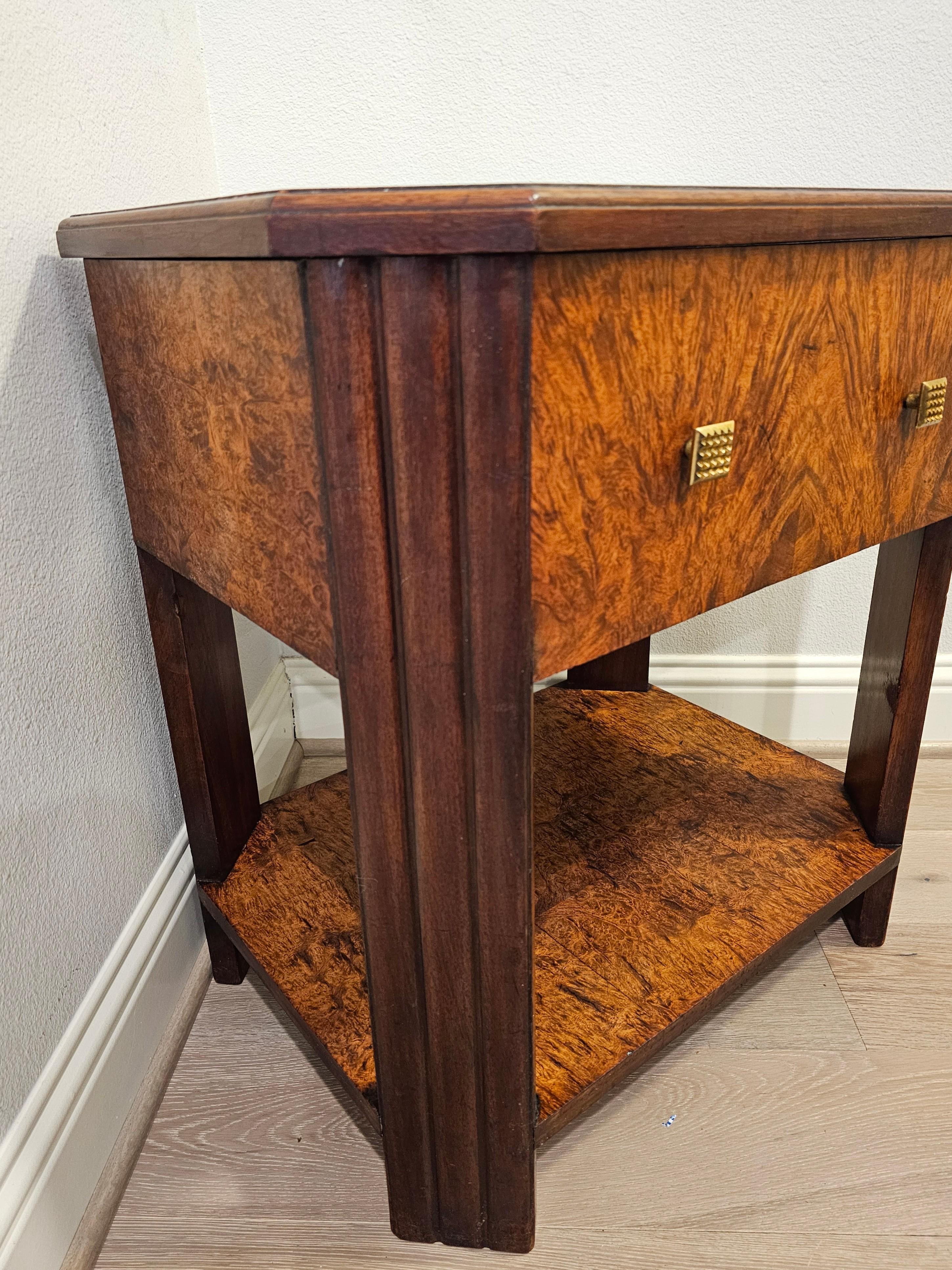 Französisch Art Deco Periode Jules Leleu Manier Burlwood Arbeitstisch im Angebot 8