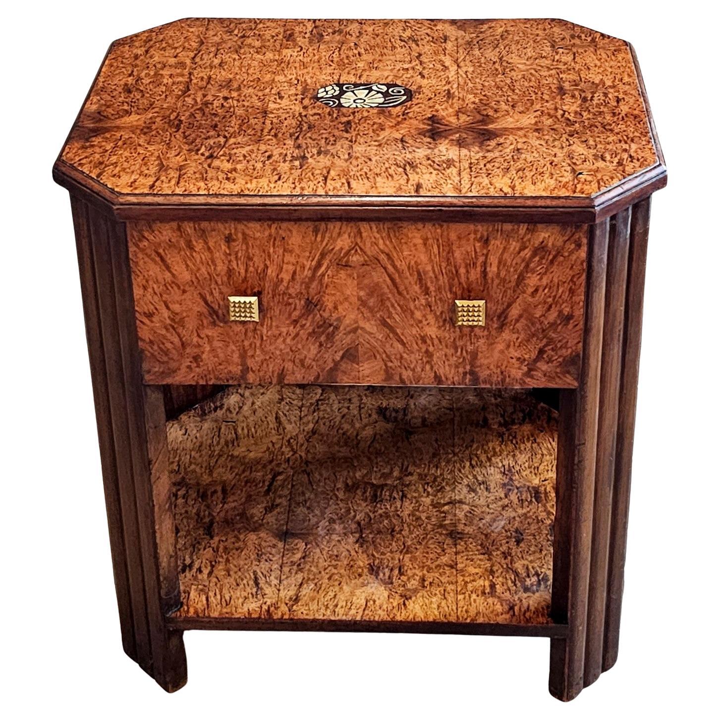 Französisch Art Deco Periode Jules Leleu Manier Burlwood Arbeitstisch