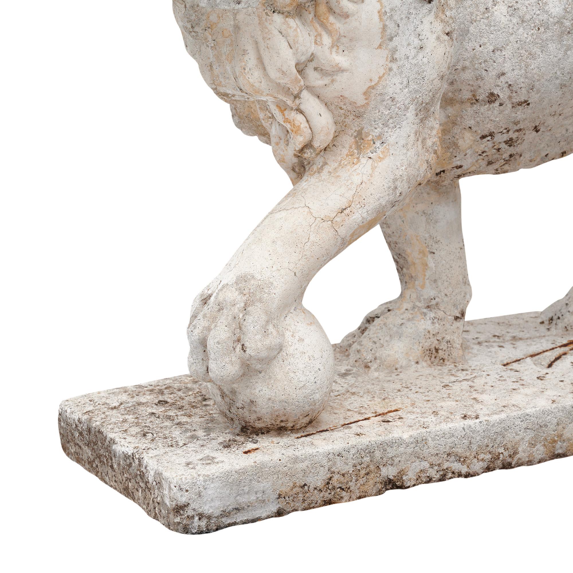 French Art Deco Period Lion Sculptures For Sale 2