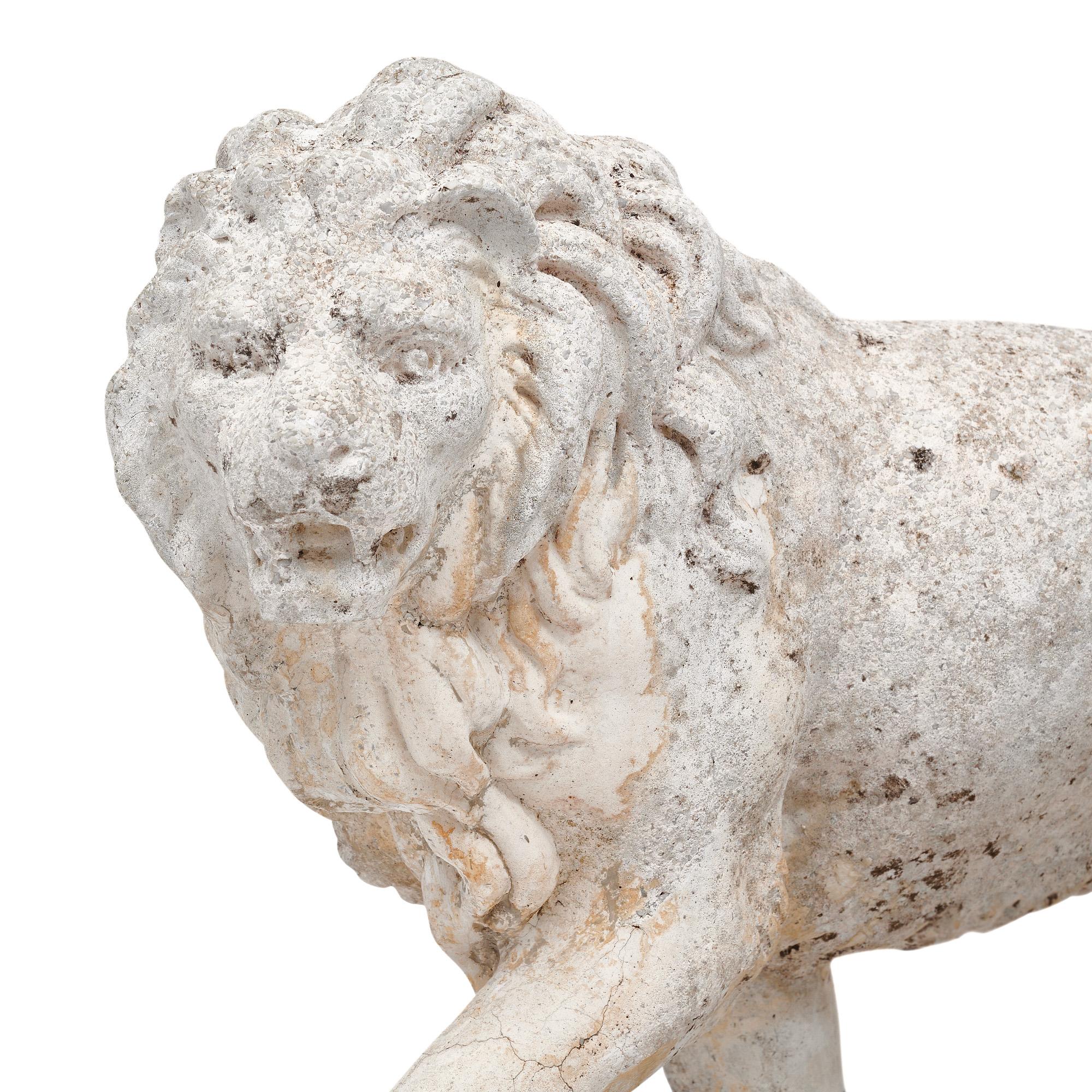 French Art Deco Period Lion Sculptures For Sale 3