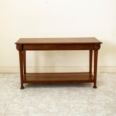 French Art Deco Period Mahogany Draper's Table, Console Table, Kitchen Island