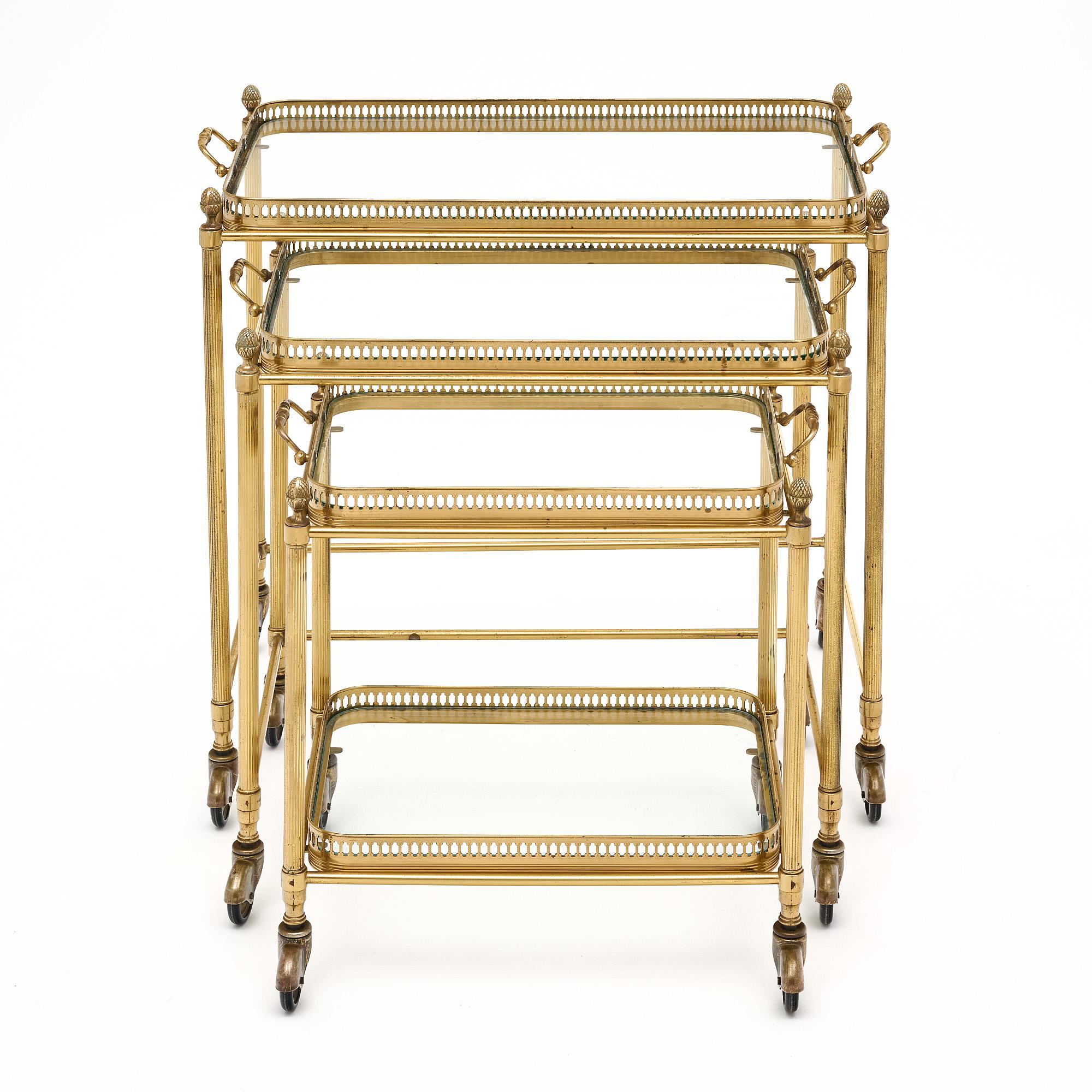 French Art Deco Period Nesting Tables For Sale 4