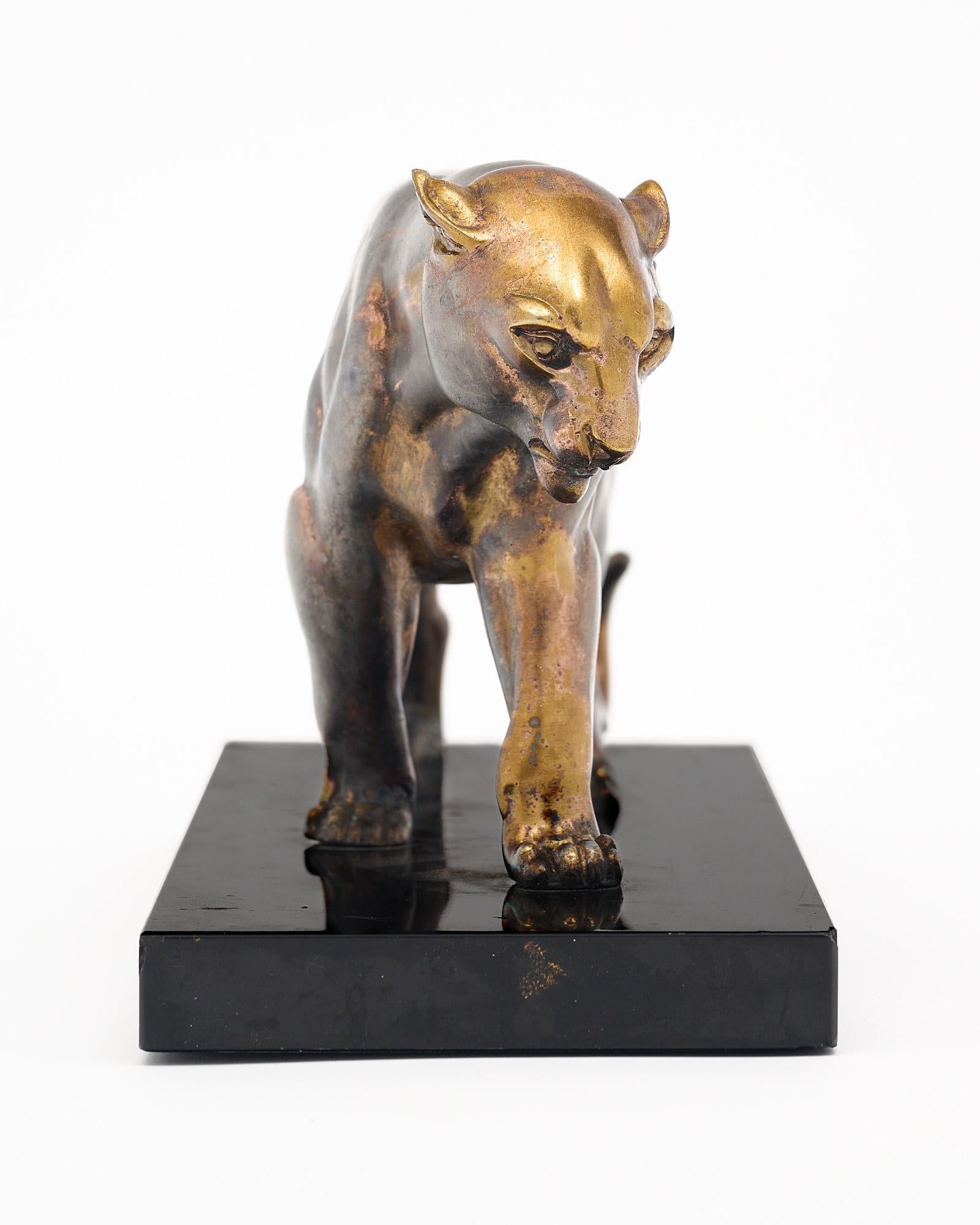 French Art Deco Period Panther Statue For Sale 3