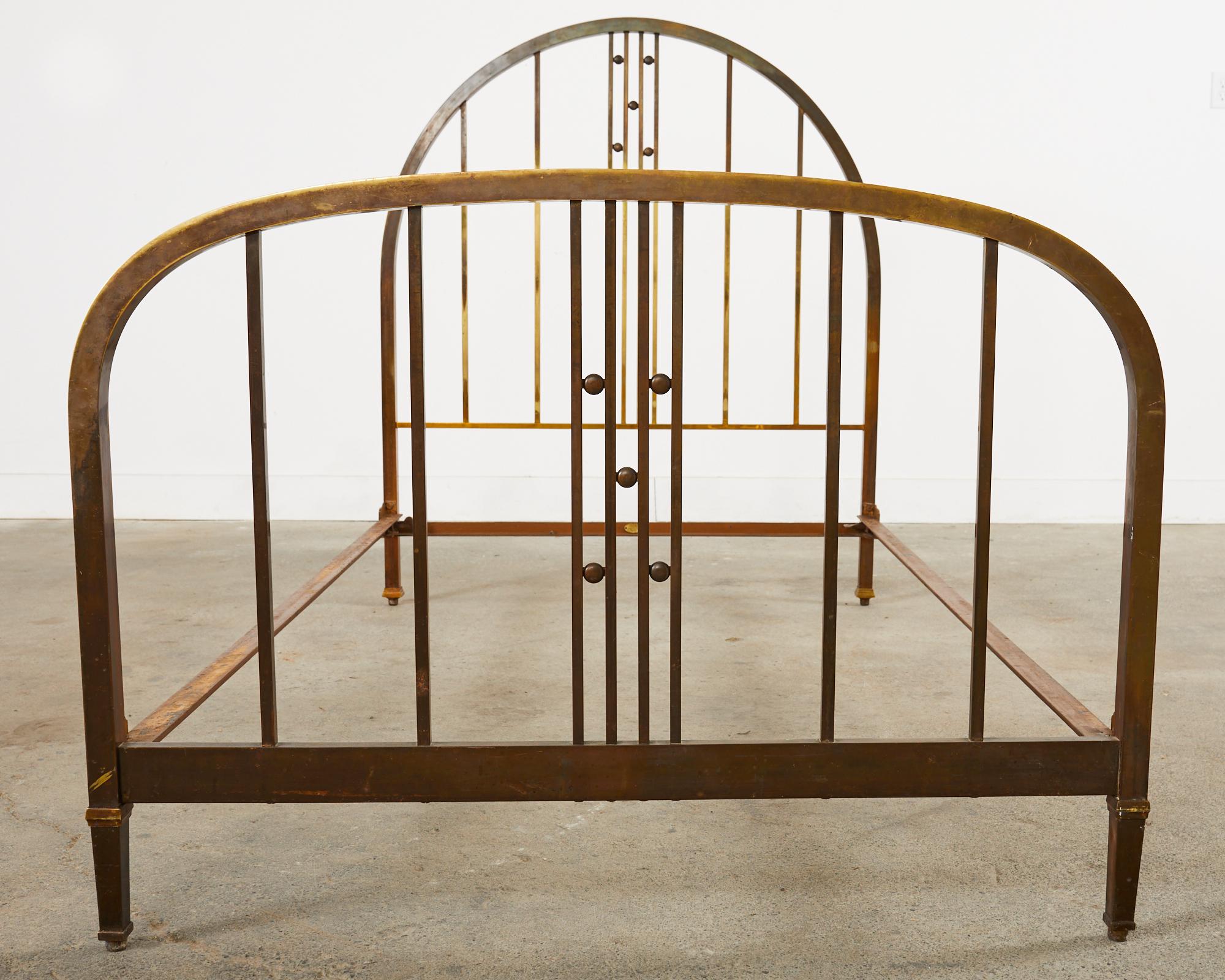 art deco metal bed frame