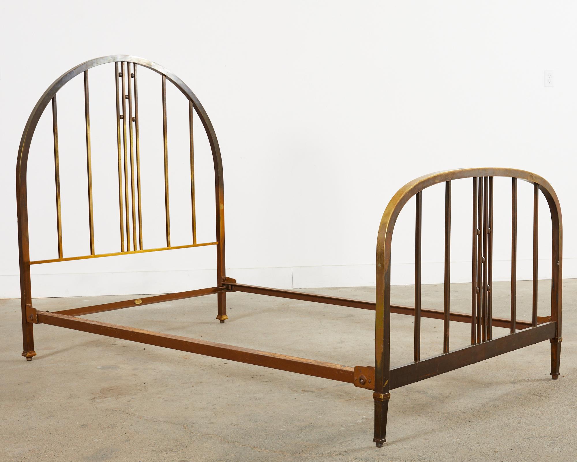 metal art deco bed frame