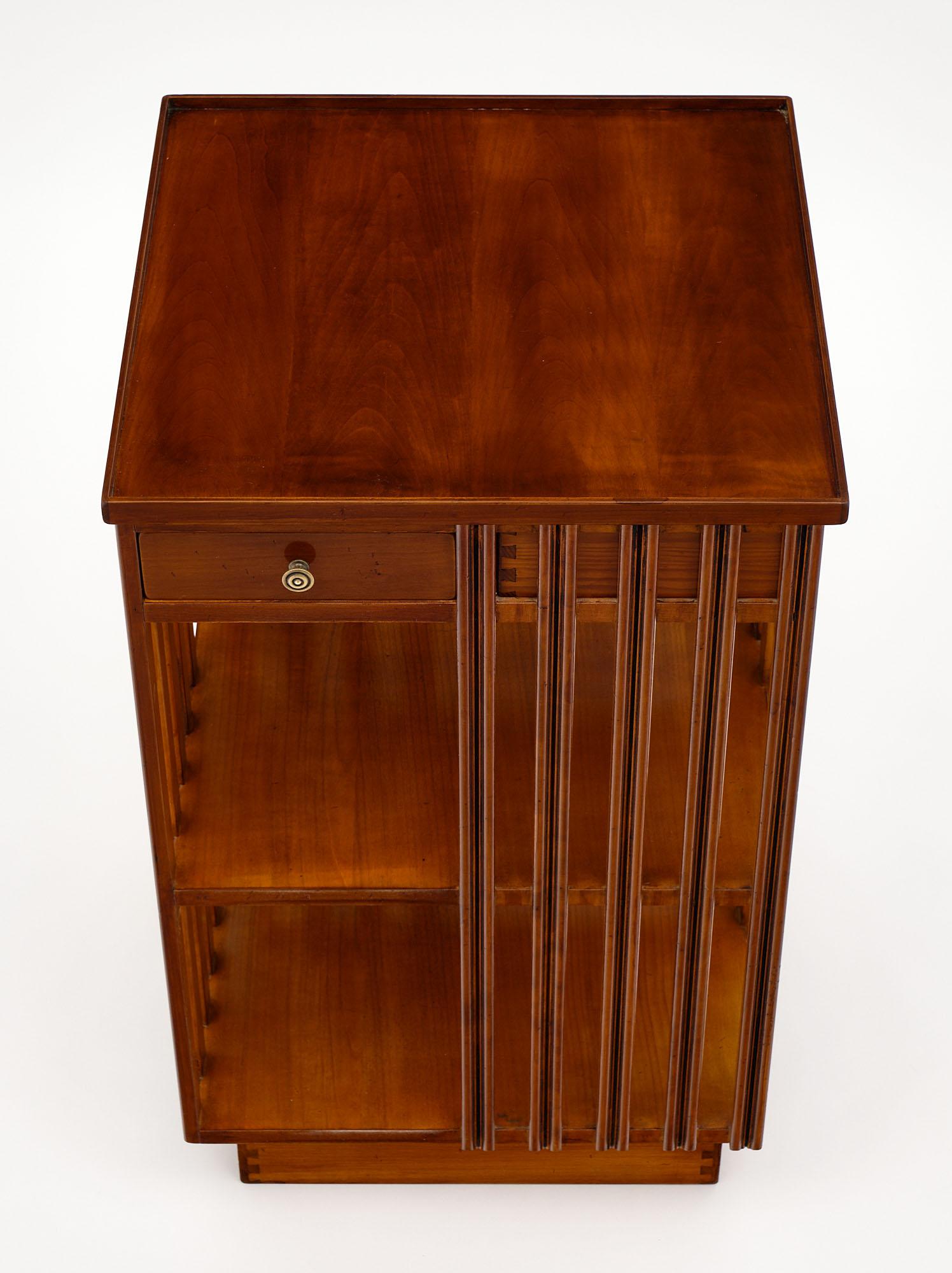 French Art Deco Period Revolving Bookcase 1