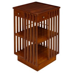 French Art Deco Period Revolving Bookcase