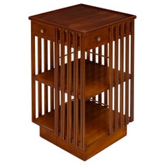 French Art Deco Period Revolving Bookcase