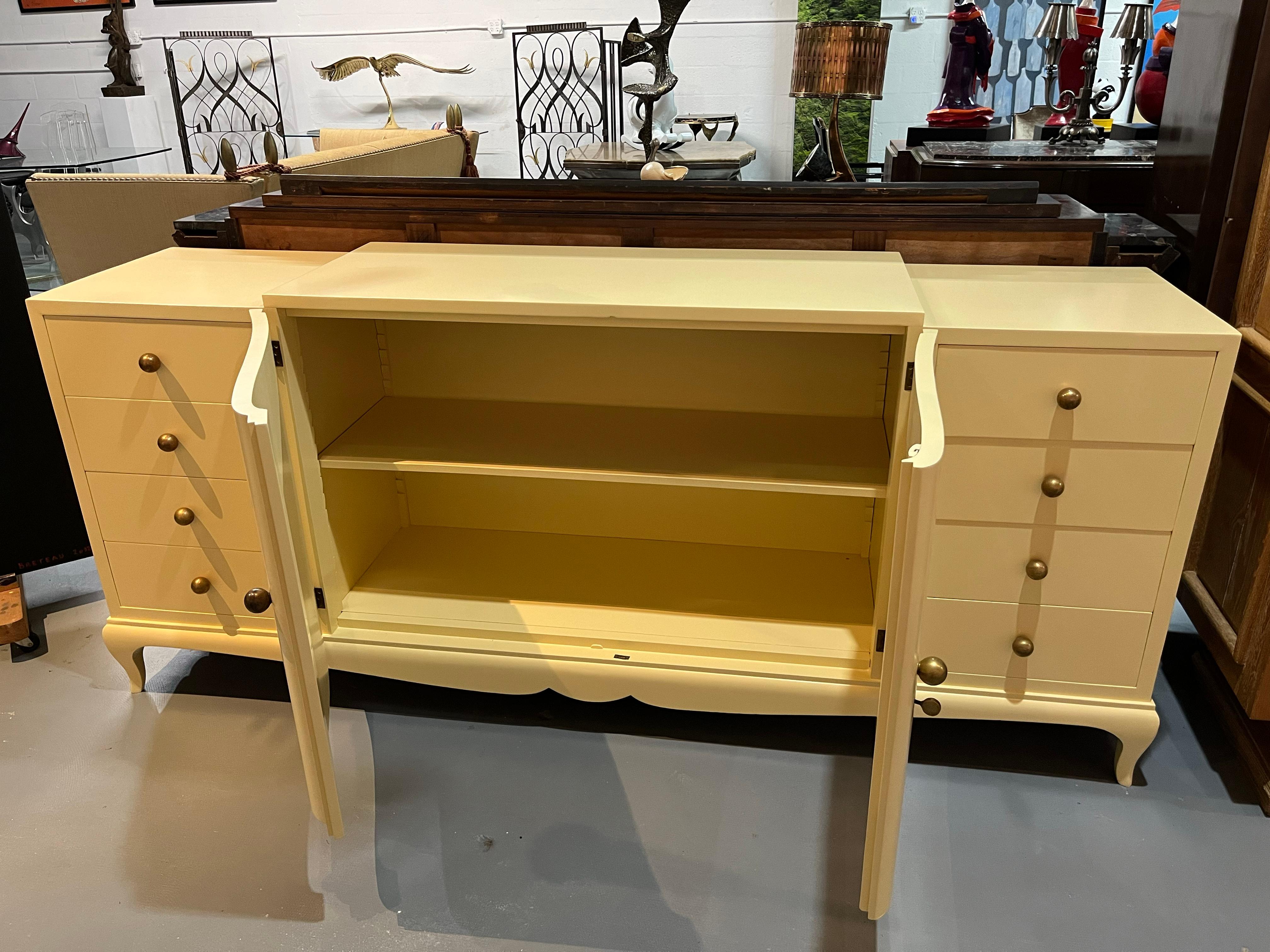 French Art Deco Period Sideboard in the style of André Arbus In Excellent Condition For Sale In Miami, FL