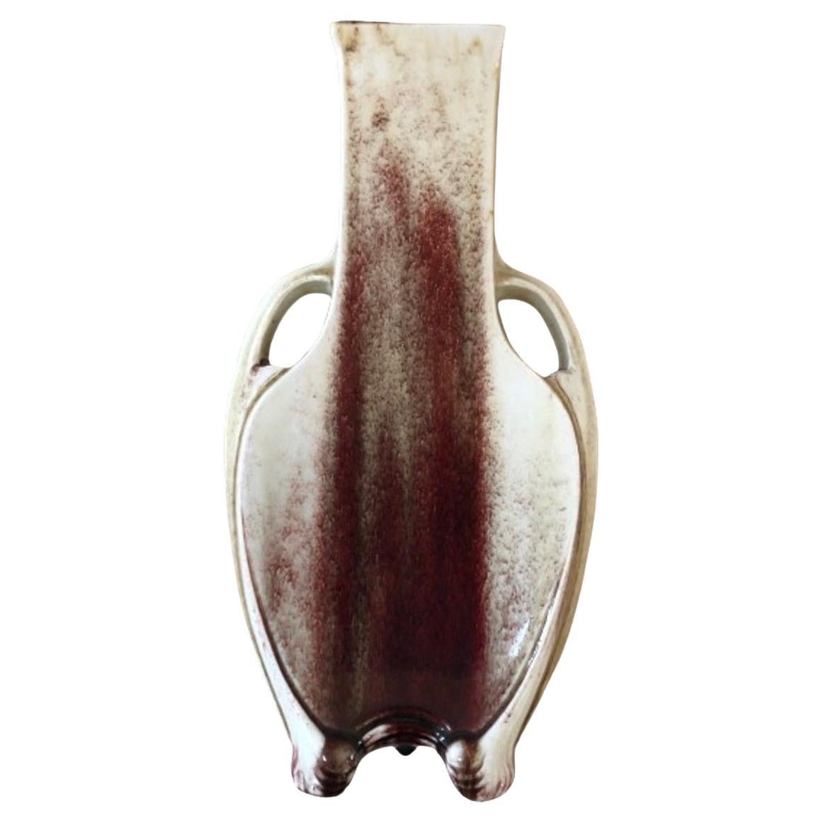 Vaso francese del periodo Art Déco di Emile Decoeur