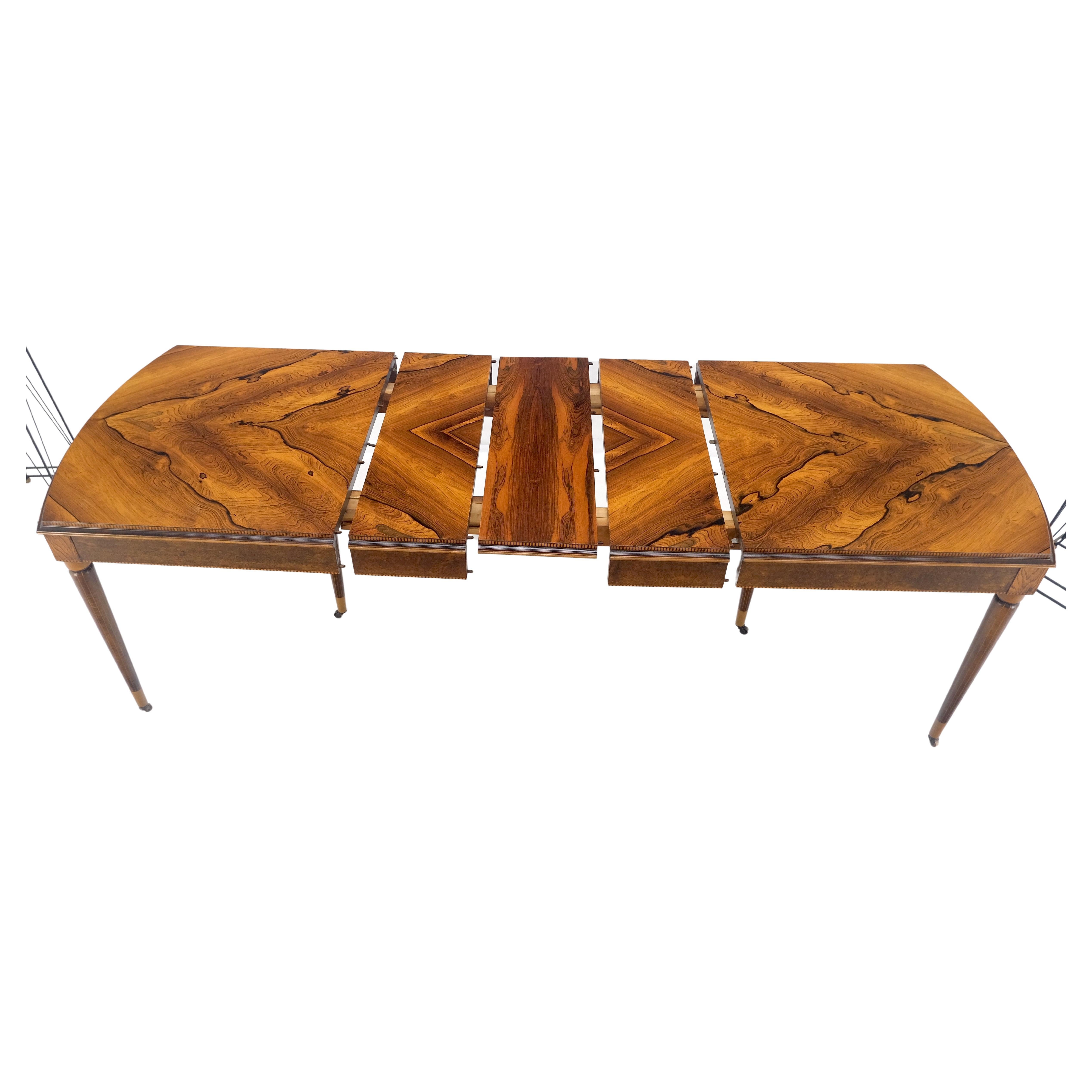 Table de salle à manger compacte Art déco français à motif phénoménal en bois de rose 3 feuilles MINT

3 feuilles de 37 po x 11 po chacune

97 en Longueur du tableau étendu