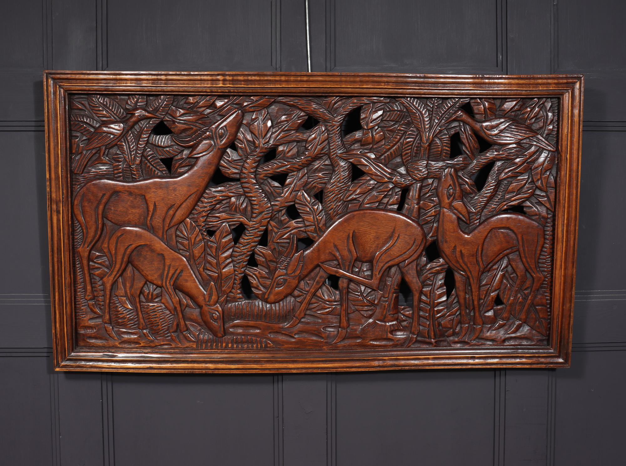 French Art Deco Pierced Carving wall Panel For Sale 6