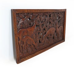 Panneau mural Art&Deco Pierce Carved