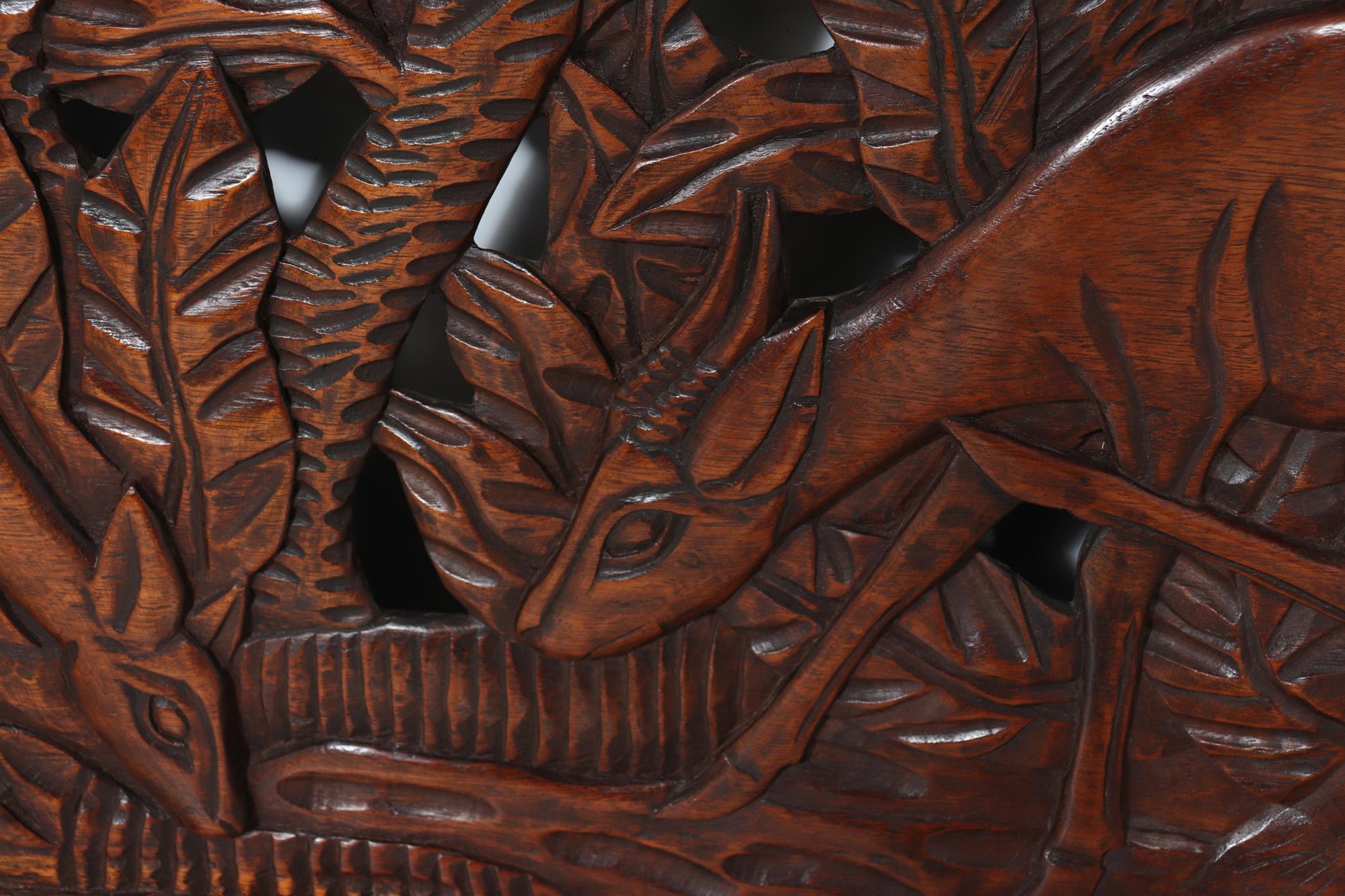 Early 20th Century French Art Deco Pierced Carving wall Panel For Sale