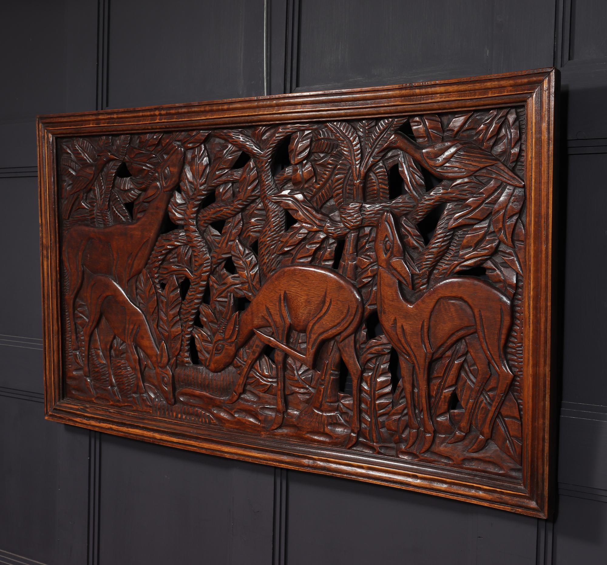 French Art Deco Pierced Carving wall Panel For Sale 4