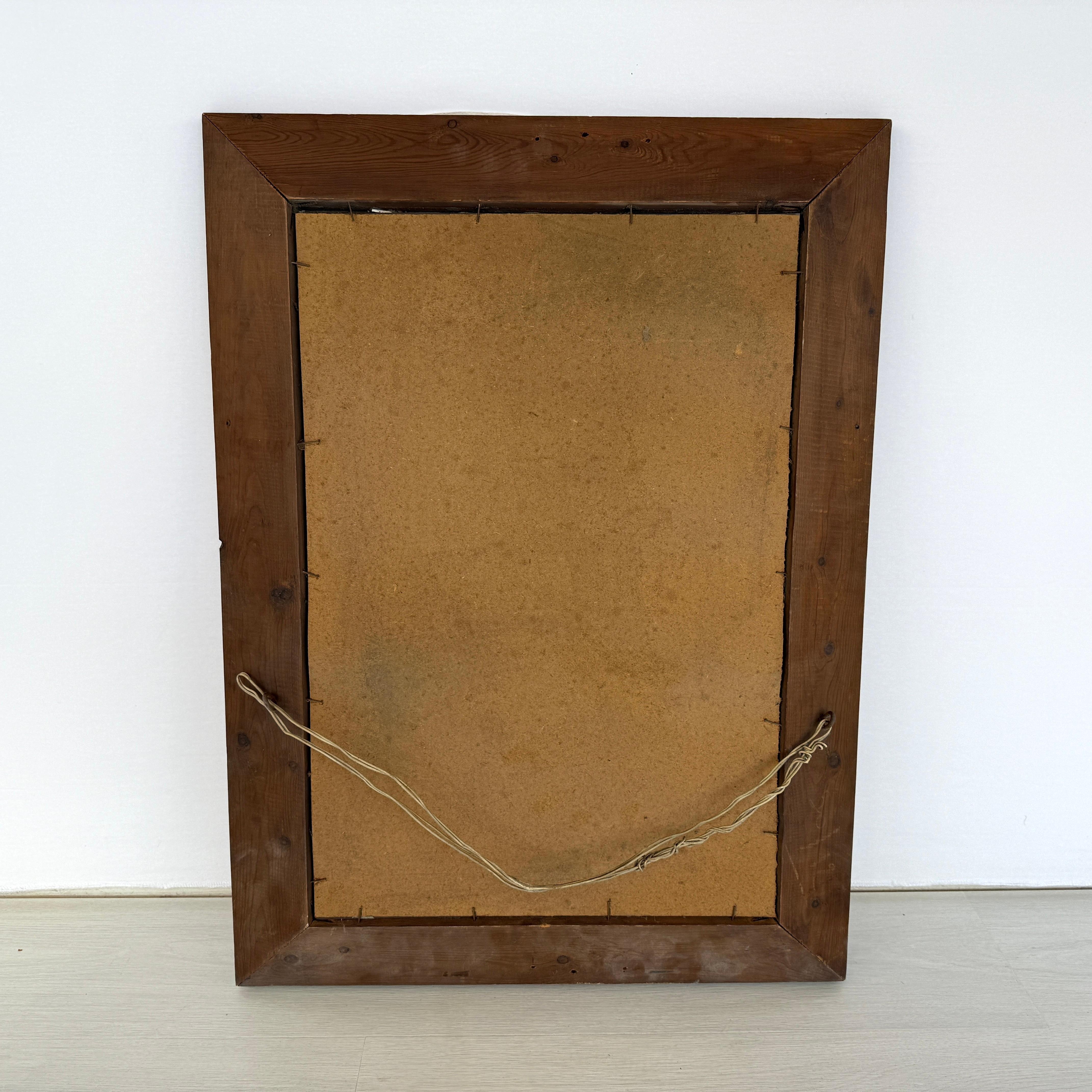 Espejo francés Art Deco Rosa, años 30 en venta 2