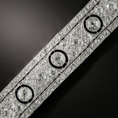 French Art Deco Platinum Diamond Bracelet