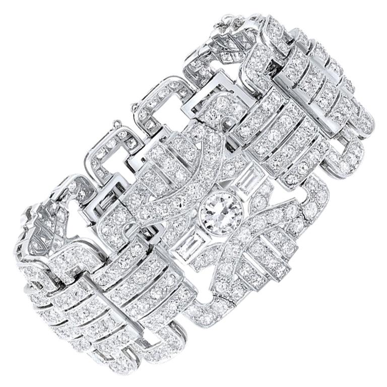 Fabulous Art Deco French-Indochina Sterling Bracelet at 1stDibs