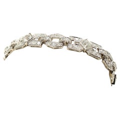 French Art Deco Platinum Diamond Bracelet