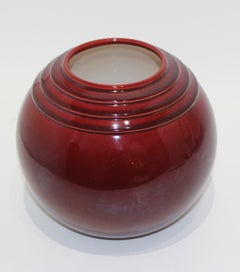 French Art Deco PM-Sevres Round Ceramic Vase