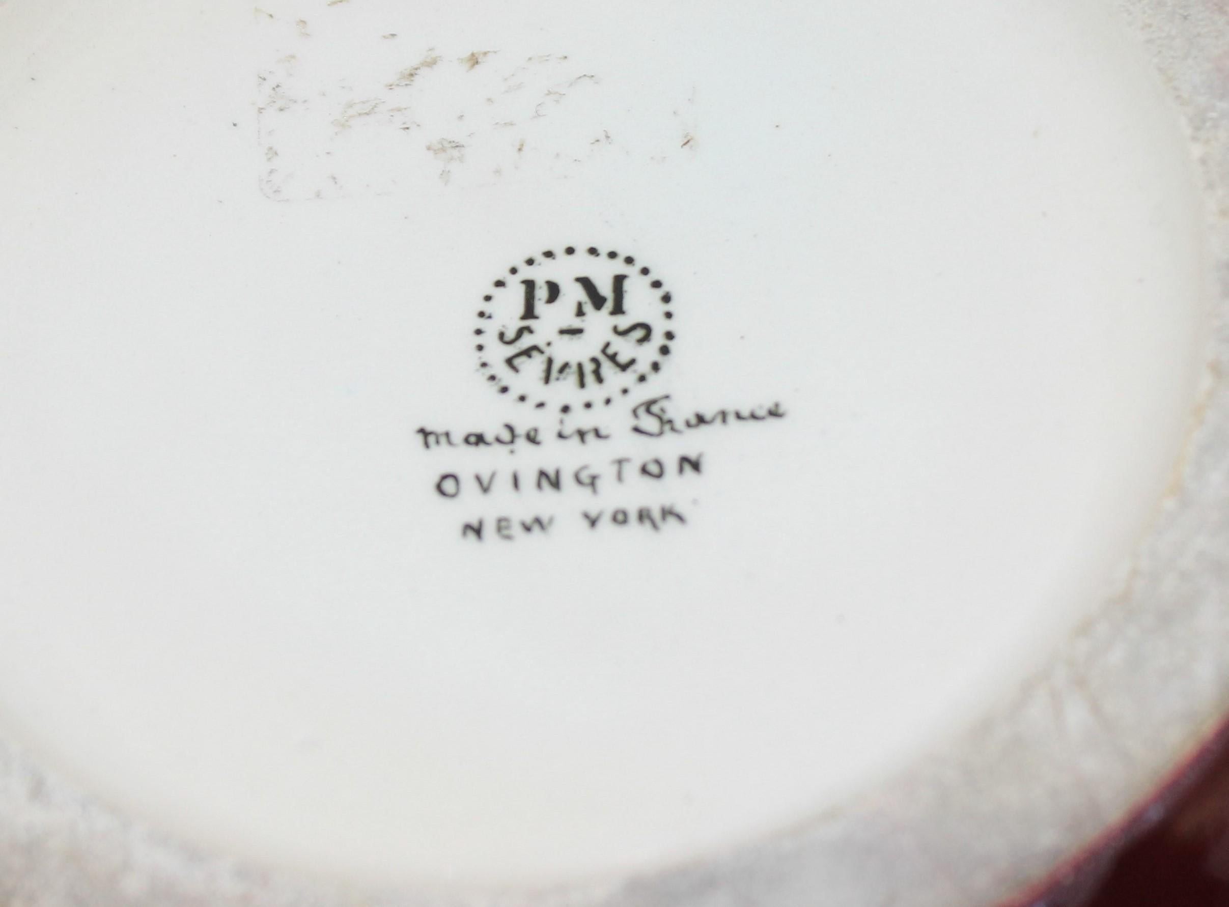 French Art Deco PM-Sevres Round Ceramic Vase 1