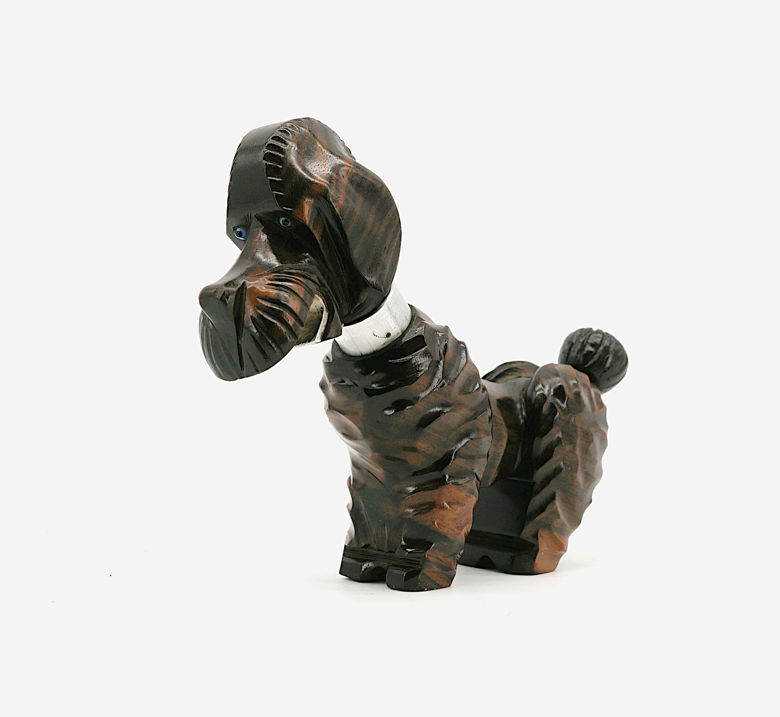 Französischer Art Deco Pudel-Korkenzieher, 1920 (Art déco) im Angebot