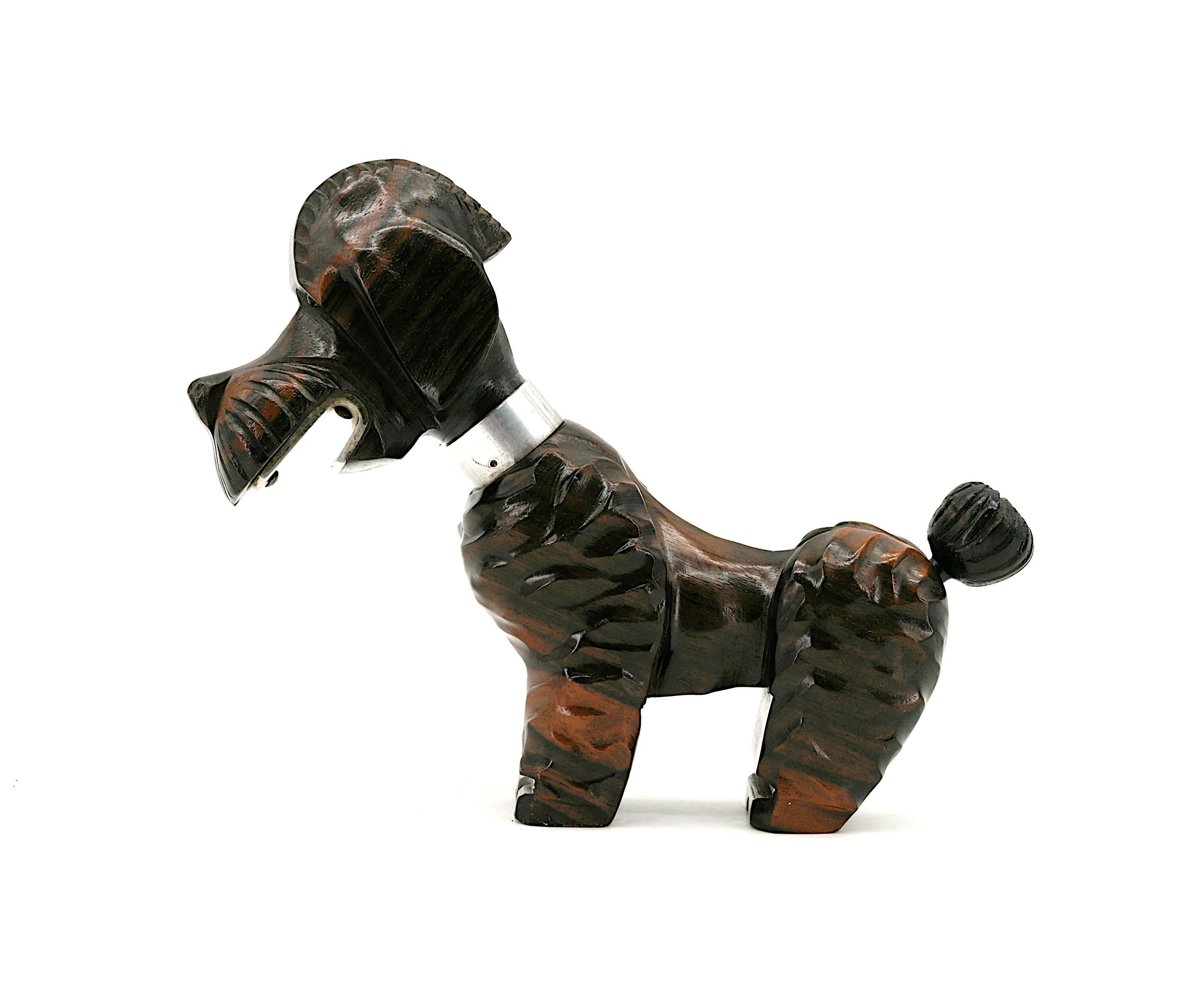 Französischer Art Deco Pudel-Korkenzieher, 1920 im Zustand „Hervorragend“ im Angebot in Saint-Amans-des-Cots, FR