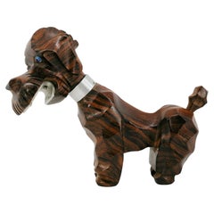 French Art Deco Poodle Corkscrew, 1930s